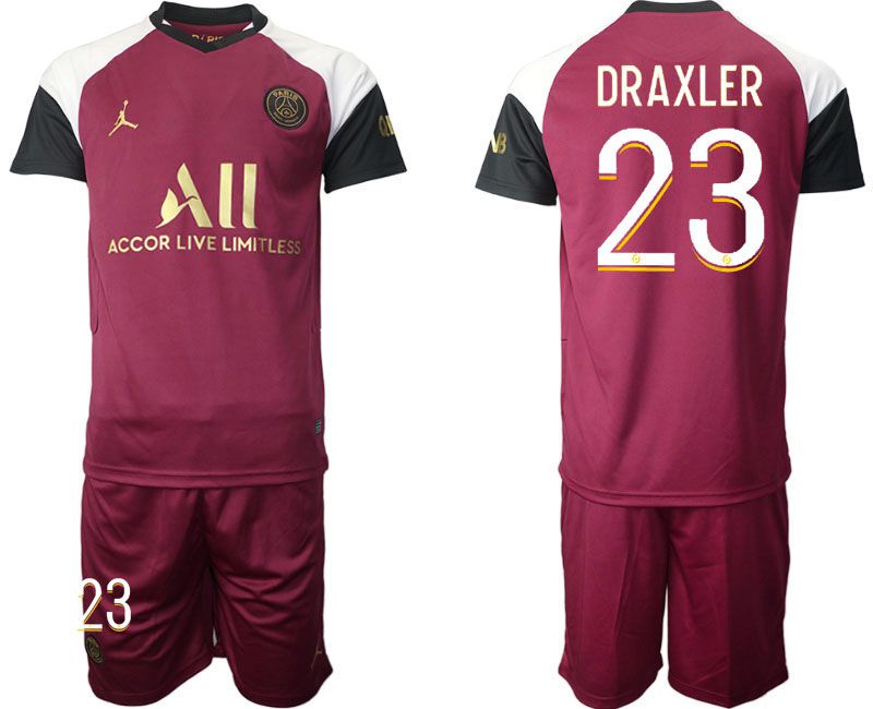 Men 2020-2021 club Paris St German away #23 red Soccer Jerseys->paris st german jersey->Soccer Club Jersey